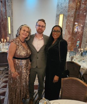 Dan, Lou and Nicoleen at Nursing Times Awards 28.11.2024